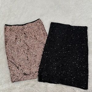 🍏 Bundle of 2 Cremieux Sequin Skirts